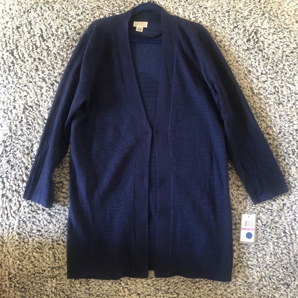 Beautiful Women’s Navy Cardigan New With Tag  Size S/P